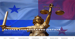 Desktop Screenshot of alianzaprojusticia.org.pa